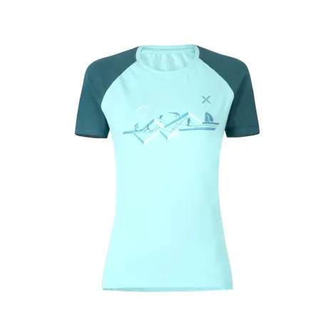 Montura Sporty 2 T-Shirt Woman - Ice Blue/Baltic Blue