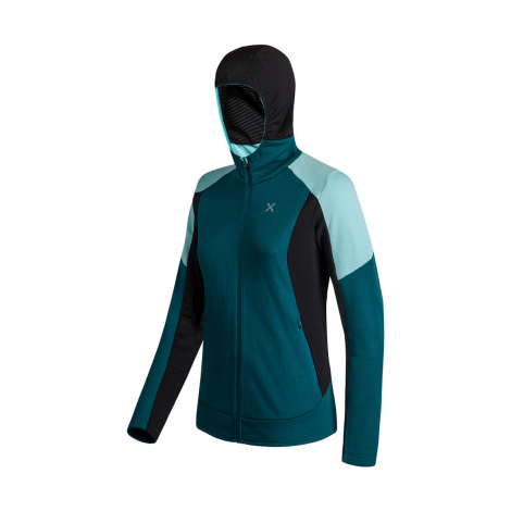 Montura Stretch Color Hoody Jacket Women - Baltic blue/Ice Blue