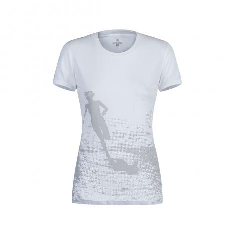 Montura Motion T-Shirt Mujer - Blanco/Azul