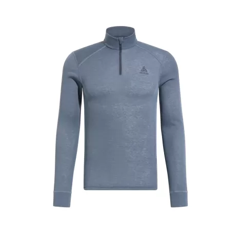 Odlo T-Shirt ML 1/2 Zip Active Warm Eco - India Ink