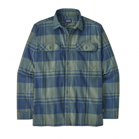 Patagonia L/S Organic Cotton MW Fjord Flannel Chemise - Live Oak: Hemlock Green