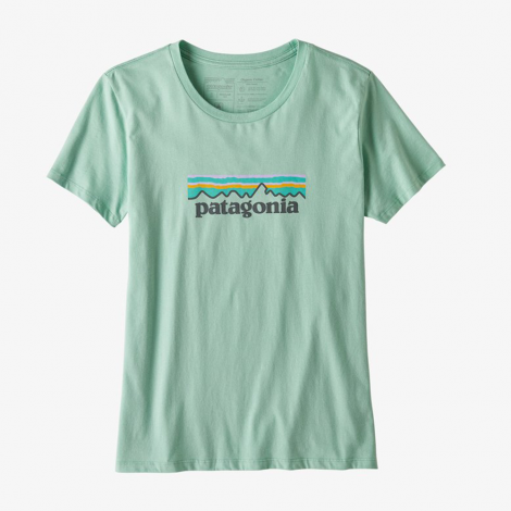 Patagonia Pastel P6 Logo Organic Crew T-Shirt Women - Gypsum Green