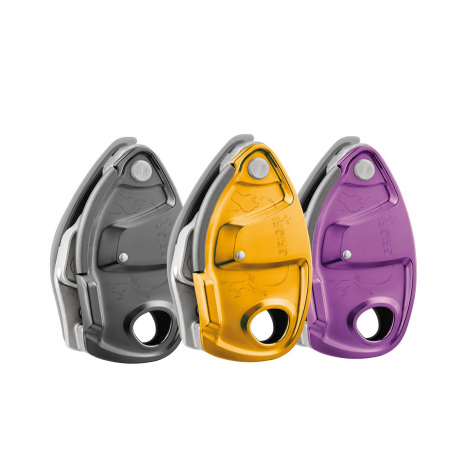 Plus Petzl Grigri Belay device with assisted braking and anti-panic handle 