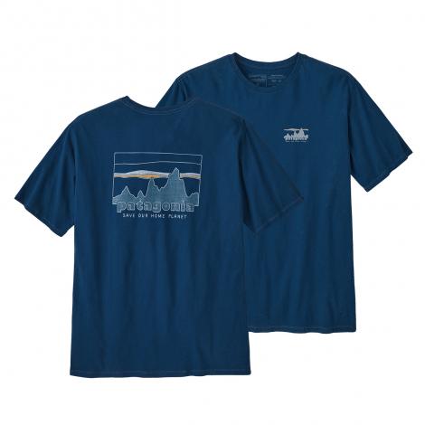 T-Shirt Patagonia '73 Skyline Organic - Lagom Blue