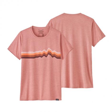Patagonia Cap Cool Daily Graphic Shirt W - Ridge Rise Stripe: Sunfade Pink X-Dye