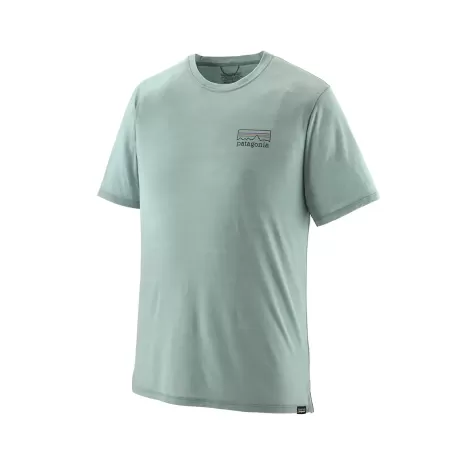 Patagonia Cap Cool Merino Blend Graphic Shirt - Fitz Roy Strata: Thermal Blue