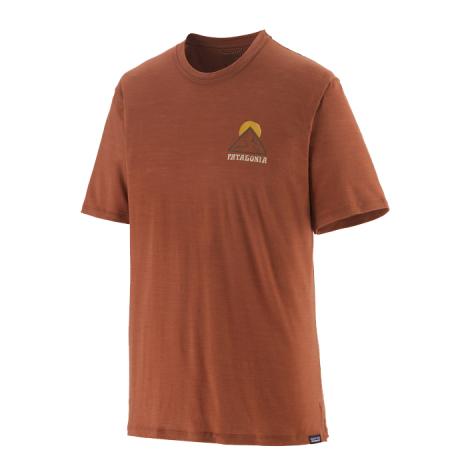Patagonia Cap Cool Merino Graphic Shirt - Name: Slow Going: Sisu Brown