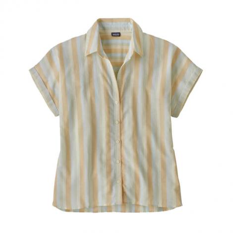 Patagonia LW A/C Shirt W - Cali Stripe: Isla Yellow