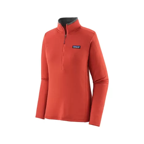 Patagonia R1 Daily Zip Neck W - Sumac Red/Dark Sumac Red X-Dye