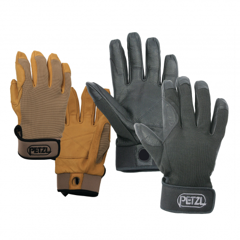 Climbing Durable Leather Tan Petzl CORDEX Lightweight Belay & Rappel Gloves 