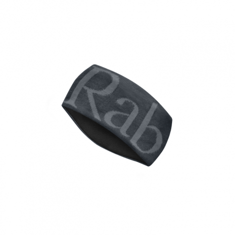 Rab Knitted logo Headband - Anthracite / Grit