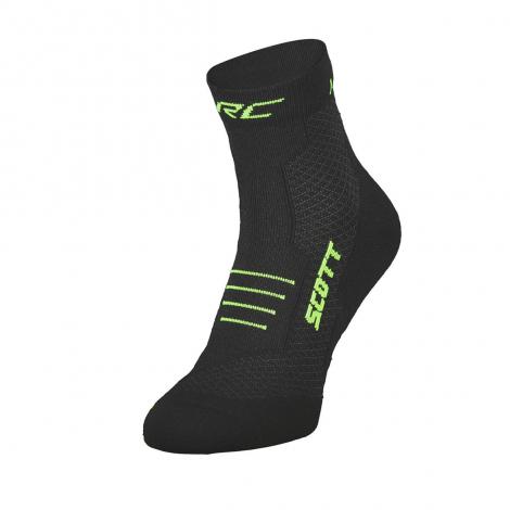 Scott Sock RC Running Quarter - Black/Safety Yellow