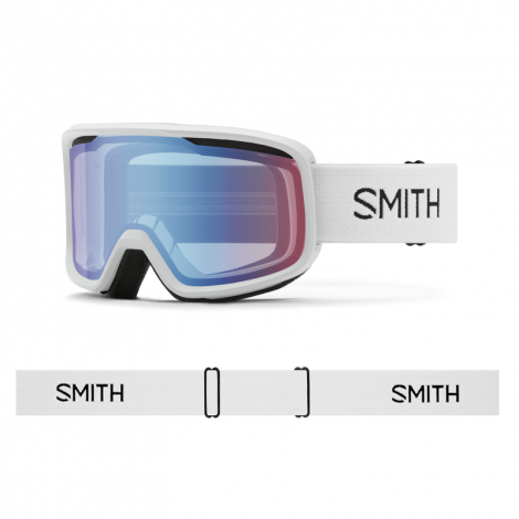 Smith Frontier - Bianco/Blue Sensor Mirror