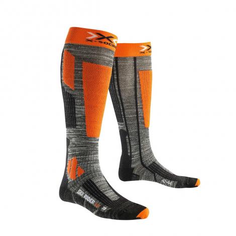 Chaussettes X-Socks Ski Rider 2.0 - Gris/Orange
