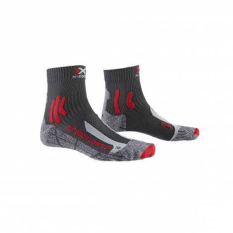 X-Socks Trek Outdoor Low Cut - Anthracite/Red