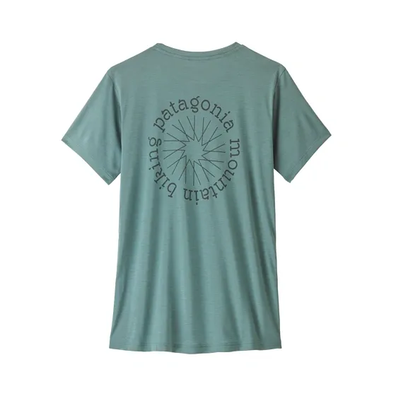 Patagonia Cap Cool Daily Shirt Women Spoke Stencil - Blue Sage/Light Blue Sage X-Dye