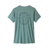 Patagonia Cap Cool Daily Shirt Women Spoke Stencil - Blue Sage/Light Blue Sage X-Dye