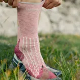 Therm-Ic Outdoor Light Linen Crew - Pink/Raspberry